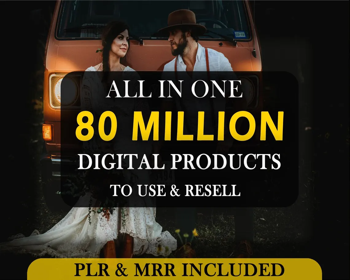ALL IN ONE 80 MILLION DIGITAL PRODUCTS TO USE & RESELL